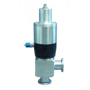 Angle valve electro-pneumatic stainless steel DN16 closed with position transducer without control valve c=130 d=40 (optional with double position transducer)