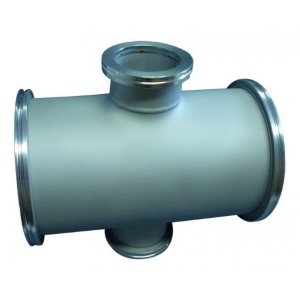 ISO-K-reducer cross stainless steel DN 100/63 a1=107 / b1=102 / a2=108 / b2=70 / c=216 / d=214