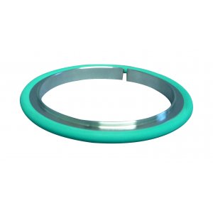 ISO-centering ring aluminium/Viton DN 80 b=80,2 / c=83,2 / d=3,9 / e=8