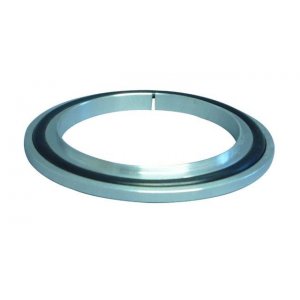 ISO-centering ring aluminium/Viton with outer ring DN 250 a=287 / b=258 / c=261 / d=3,9 / e=8